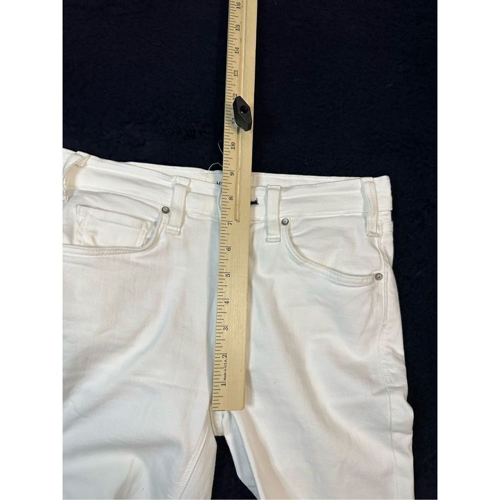 McGuire White Raw Hem Flared Jeans USA Made Sz Womens 26 BR - Picture 8 of 10